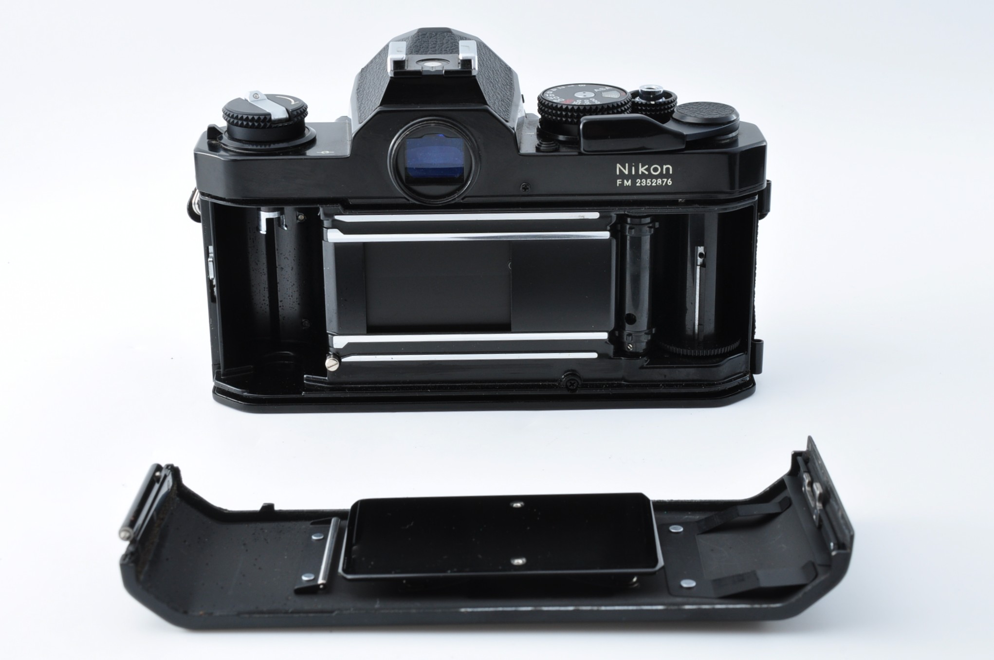 2Lenses [Near MINT+++] Nikon FM Black SLR Film Camera Ai 28mm f3.5